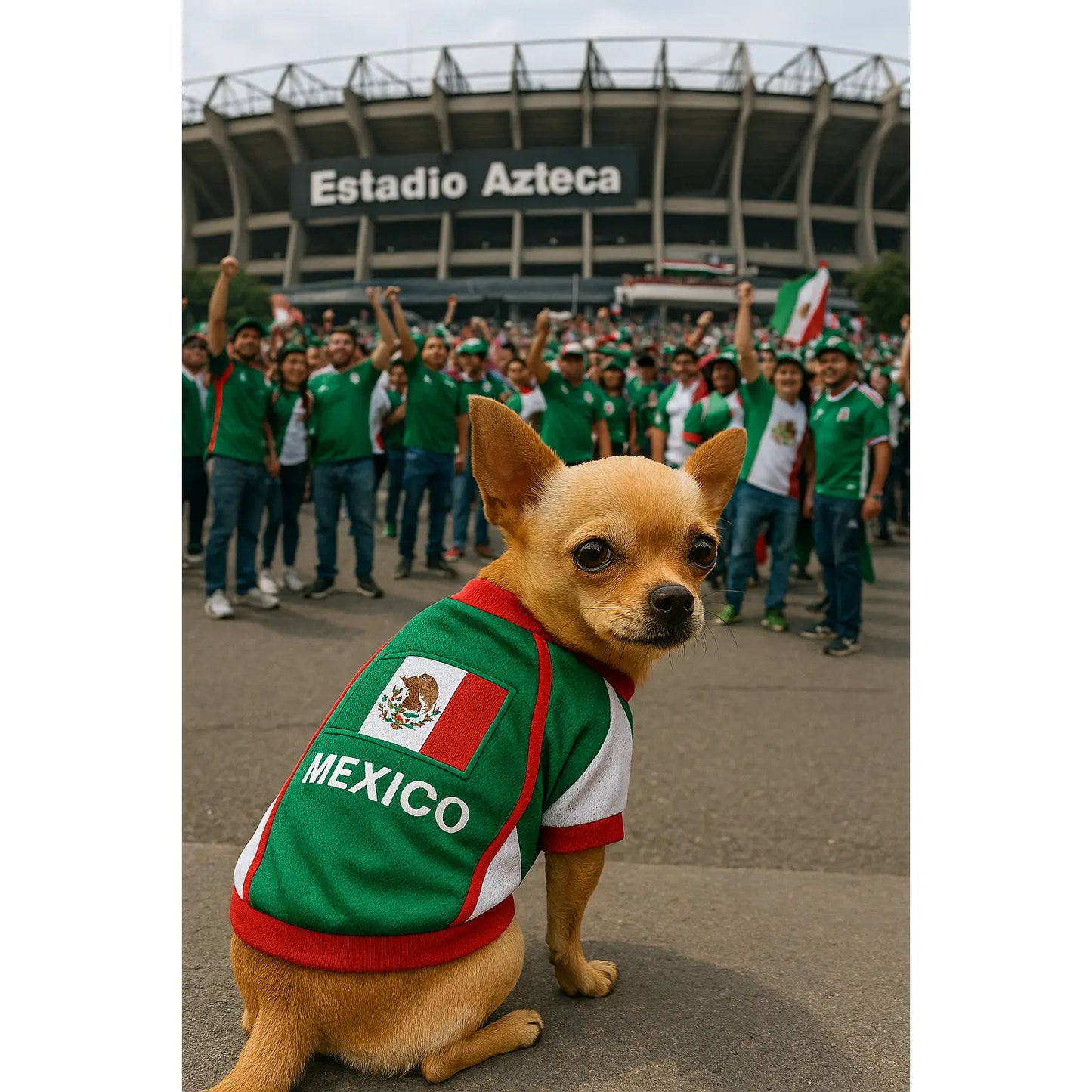 Lightweight pet soccer jersey for game day celebrations